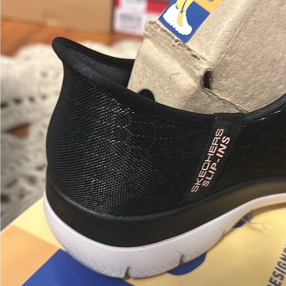 NIB Skechers black and rose gold, vegan washable slip ins - Picture 4 of 8